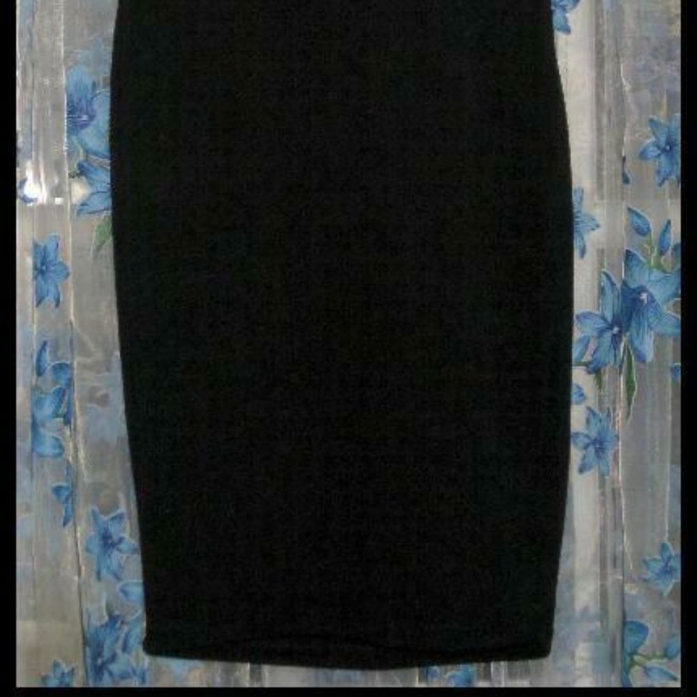 Unique Womens BLACK & MULTI GOLD MESH STRAPLESS Evening Dress by PAPAYA Sz S / M - Picture 4 of 5